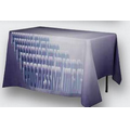 Digital 4' Draped Table Cover - Next Day Service (84"x60")